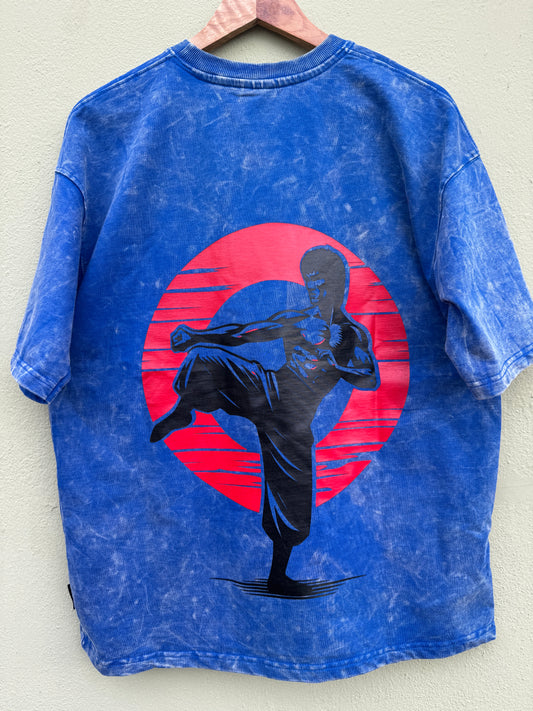 Blue - Acid print Oversized