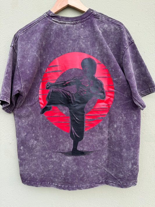 Purple - Acid print Oversized