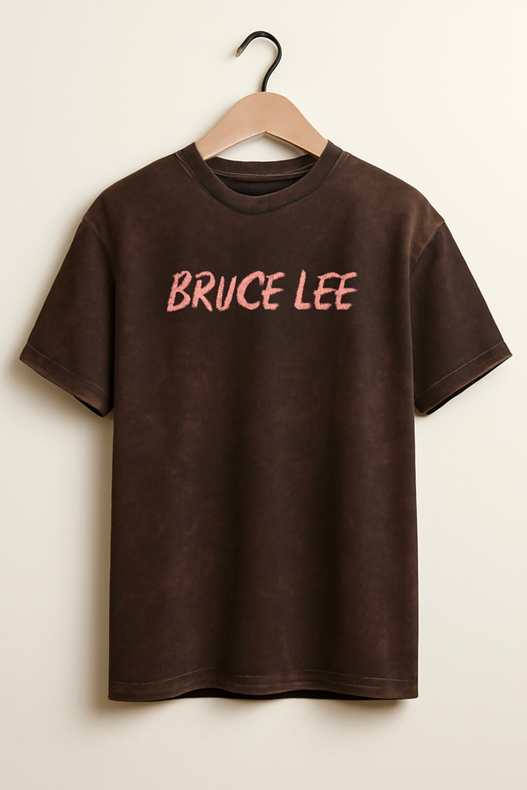 chocolate brown - Acid print Oversized
