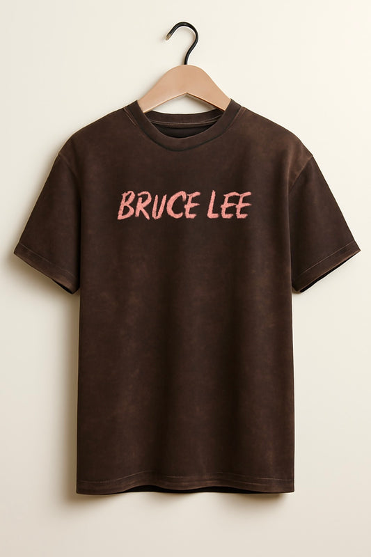 chocolate brown - Acid print Oversized
