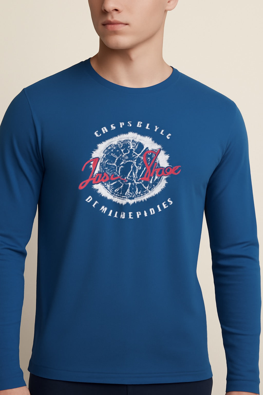 BLUE FULLHANDS TEES