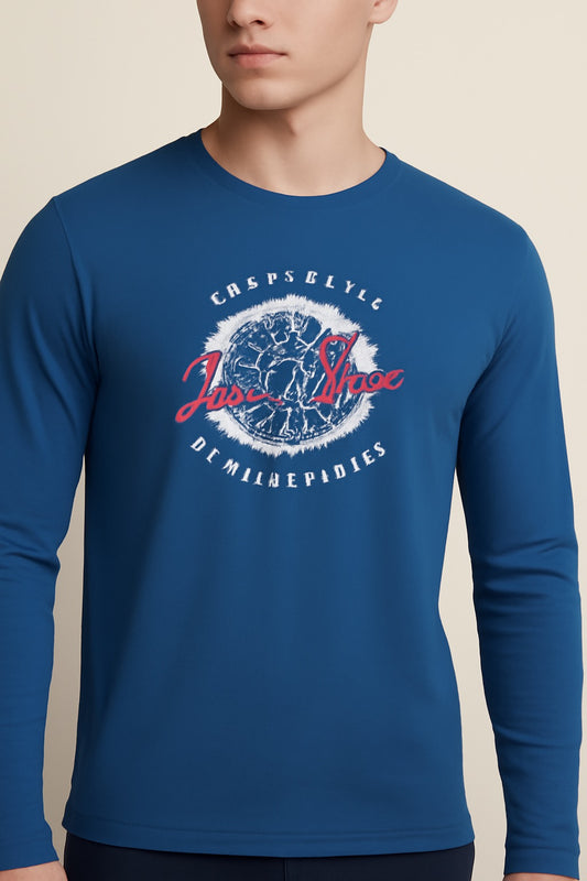 BLUE FULLHANDS TEES